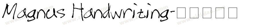 Magnus Handwriting字体转换